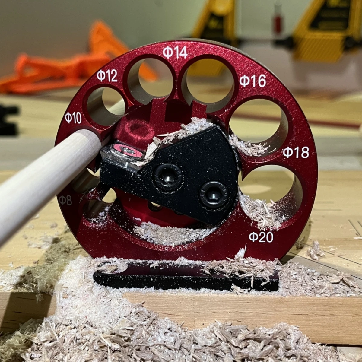 8mm-20mm 8-Holes Adjustable Dowel Maker Jig Or Carbide Blades Woodworking Electric Drill Milling Dowel Round Rod Auxiliary Tool - 图片 9