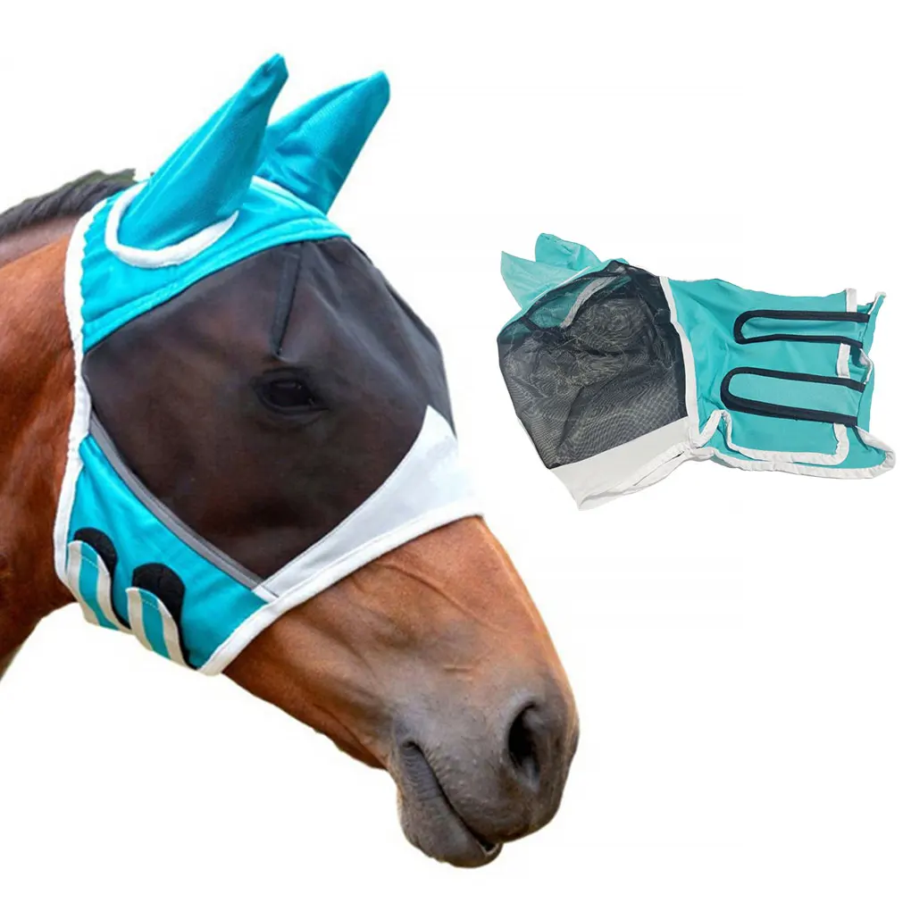 Professional Grade Horse Fly Mask - Comfortable And Adjustable Breathable Fly Mask For Horses S