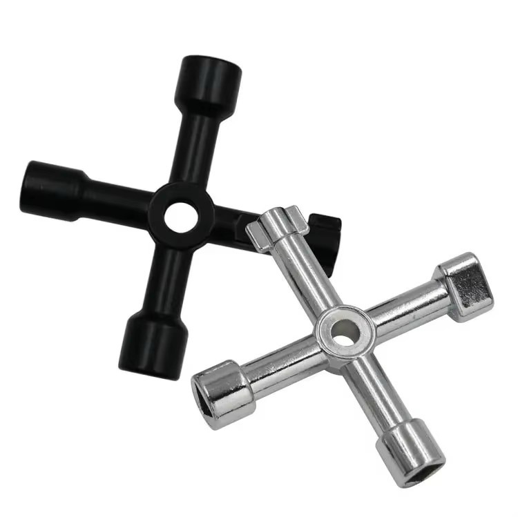 Multi-Functional Triangle Key Wrench for Elevator Train Electric Control Cabinet Water Meter Valve Cross Square Hole Repair Tool - 图片 4