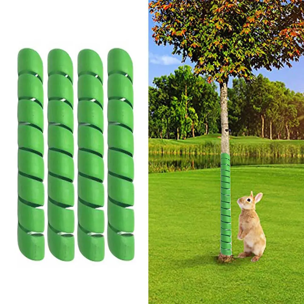 Tree Trunk Protector Plastic Tree Bark Protector Spiral Tree Guard to Protect Saplings Plants from Deer Cats Rabbit