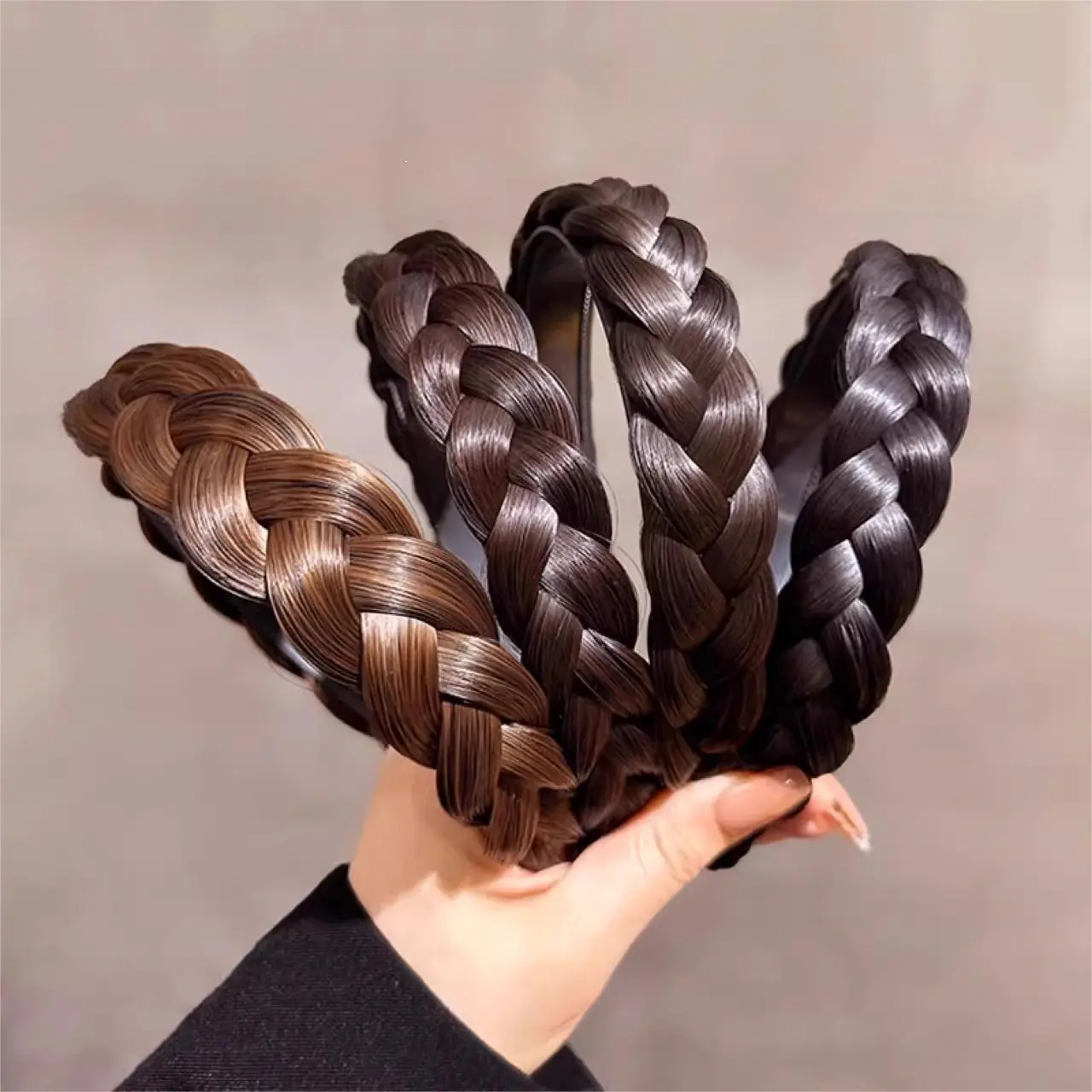 Braid Hair Band Women Fishbone Braid Wig Twist Braid Headband Hairpin Bohemia Non-slip Headdress Bridal Girls Hair Accessories