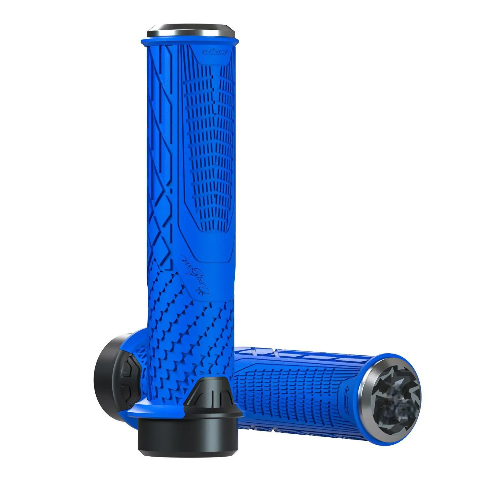 Lock-On Bike Grips - Anti-Slip Rubber Handlebar Grips with Shock Absorption for Mountain Biking, Multiple Colors - 图片 11