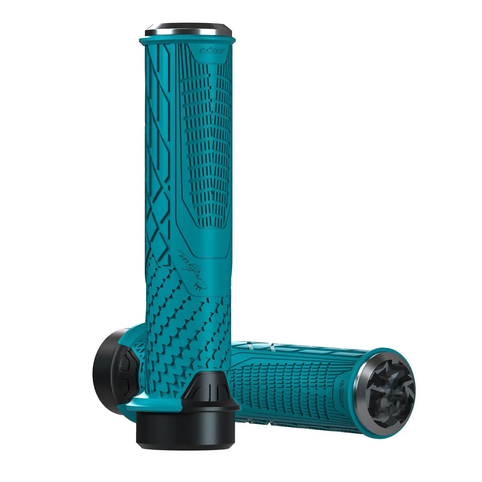 Lock-On Bike Grips - Anti-Slip Rubber Handlebar Grips with Shock Absorption for Mountain Biking, Multiple Colors - 图片 12