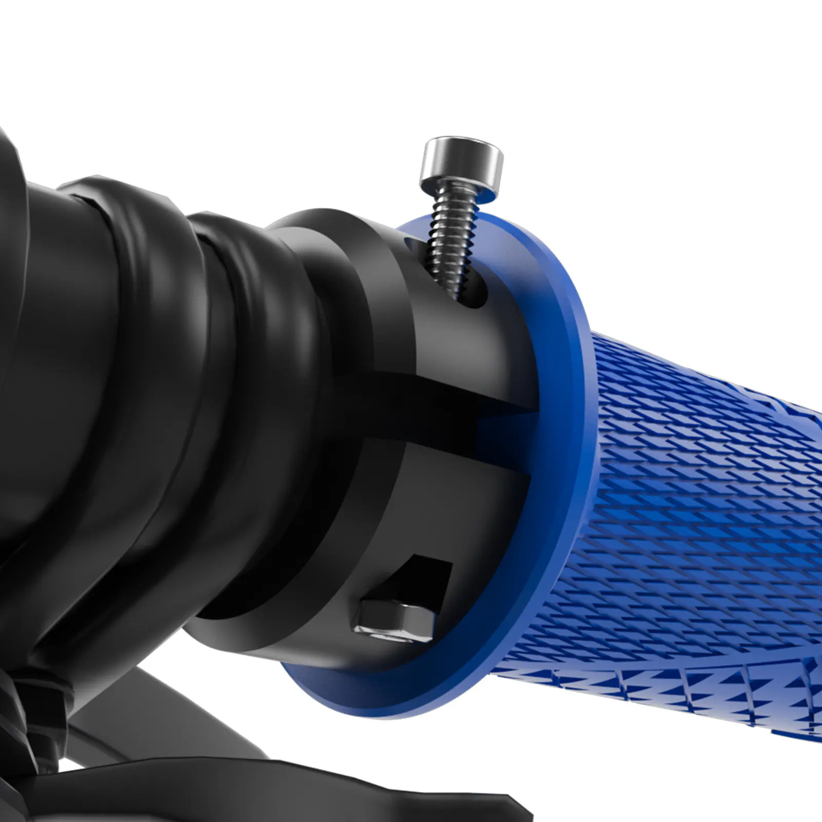 Lock-On Bike Grips - Anti-Slip Rubber Handlebar Grips with Shock Absorption for Mountain Biking, Multiple Colors - 图片 2