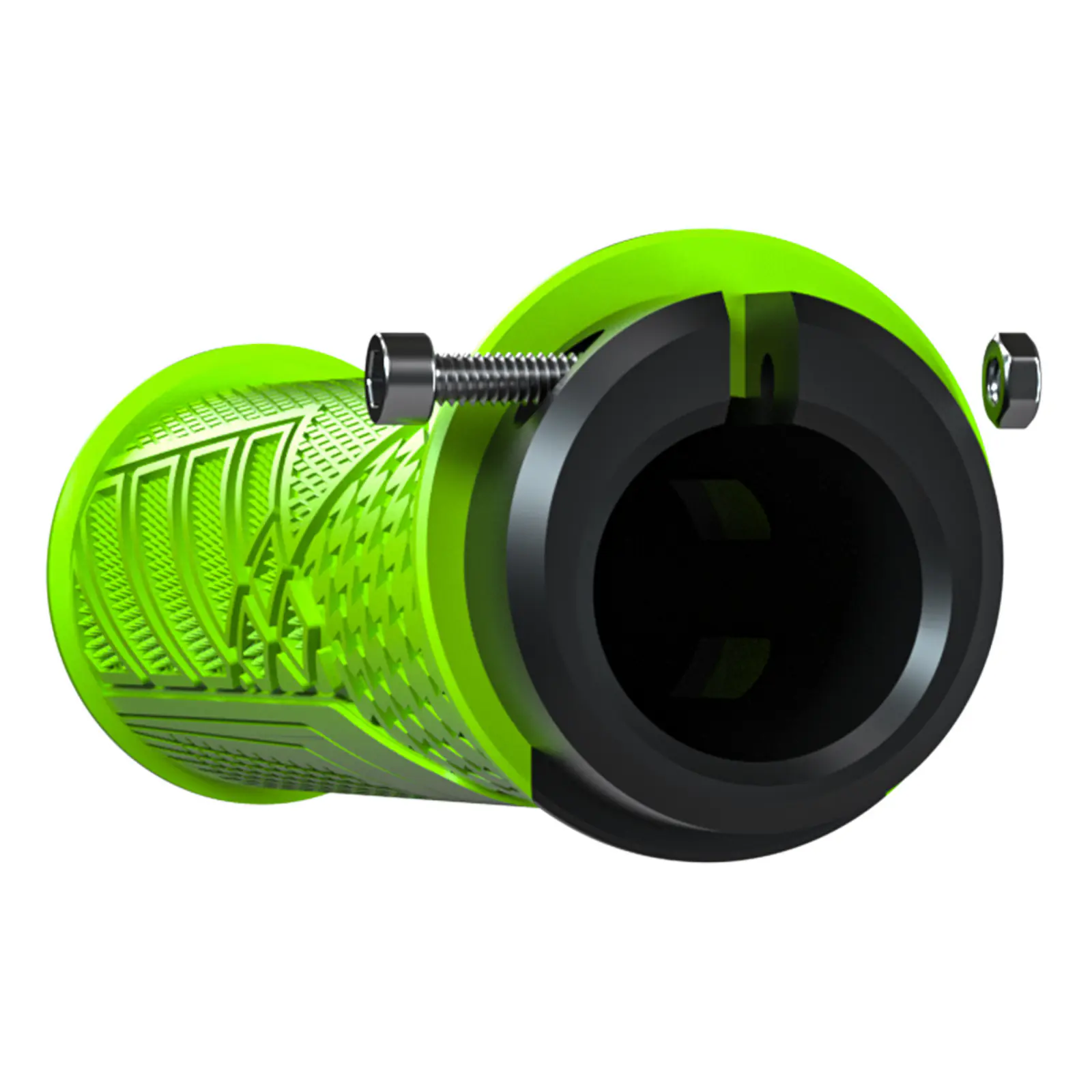 Lock-On Bike Grips - Anti-Slip Rubber Handlebar Grips with Shock Absorption for Mountain Biking, Multiple Colors - 图片 3