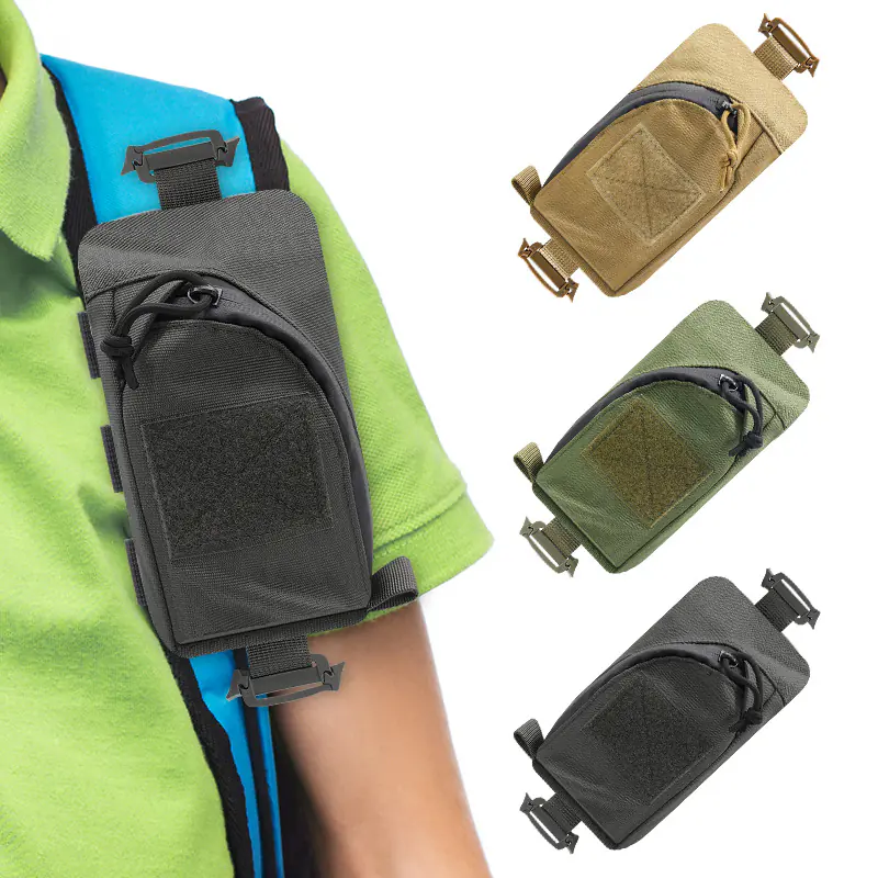 MOLLE Pouch - Tactical Shoulder Strap Bag for Hiking, EDC & First Aid,  Outdoor Accessory Pouch for Backpacks