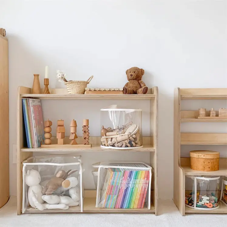 Kids Friendly Toy Storage Box Clear Visible Sturdy PVC Storage Basket Home Accessory - 图片 5