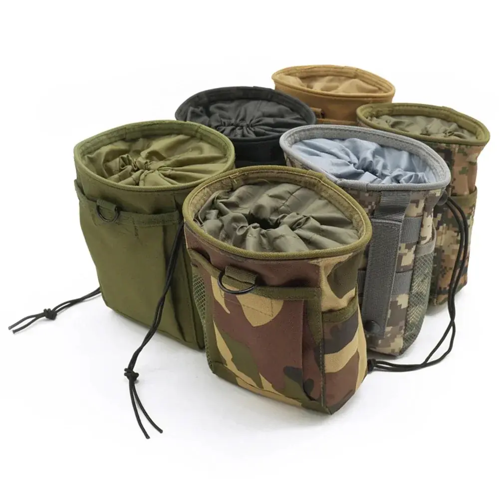 Camouflage Molle Waist Pack - Waterproof Nylon Drop Pouch for Hunting Hiking, EDC Accessory Bag with Dump Function - 图片 5