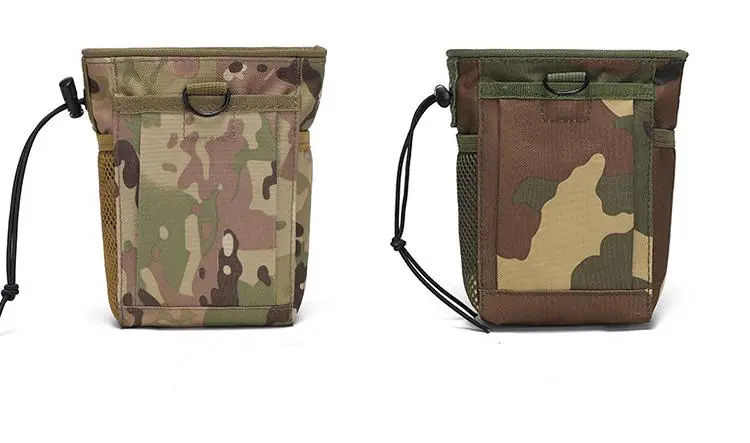 Camouflage Molle Waist Pack - Waterproof Nylon Drop Pouch for Hunting Hiking, EDC Accessory Bag with Dump Function - 图片 8