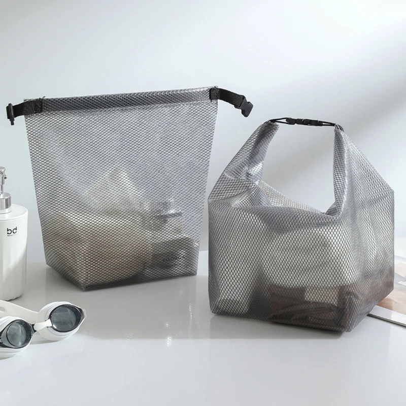 Large Waterproof Makeup Bag - Travel Toiletry Organizer, Gym Wash Pouch for Swimsuit & Cosmetics