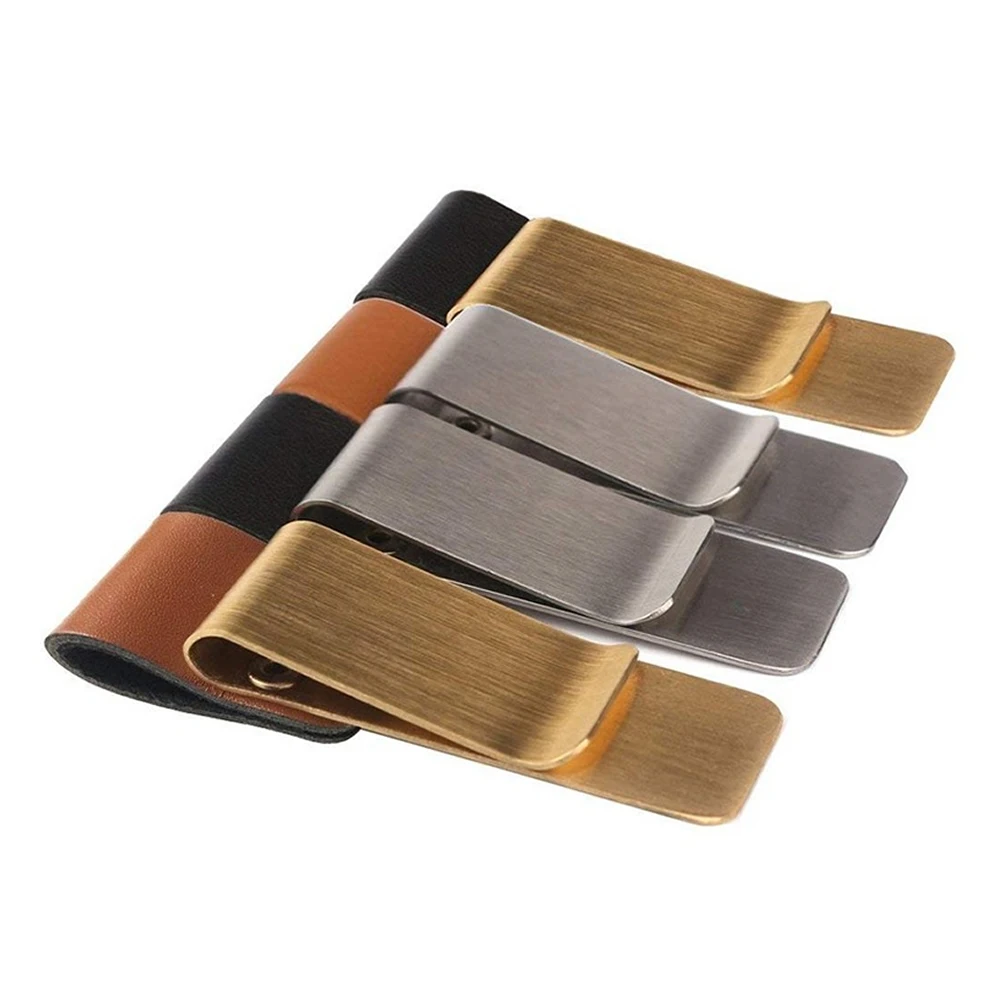 Custom Logo Leather Pen Loop Clip - Wholesale Retro Notebook Accessory, Multi-Purpose Metal Bookmark & Bill Holder