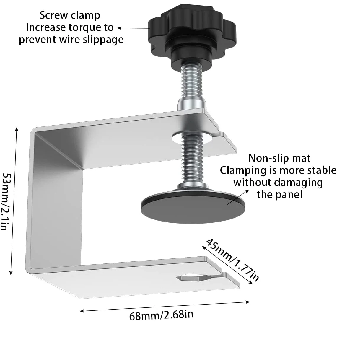 Drawer Installation Jig & Clamp Kit - U Shape Steel Tool for Fast Cabinet Drawer Front Alignment & Mounting (2PCS) - 图片 5