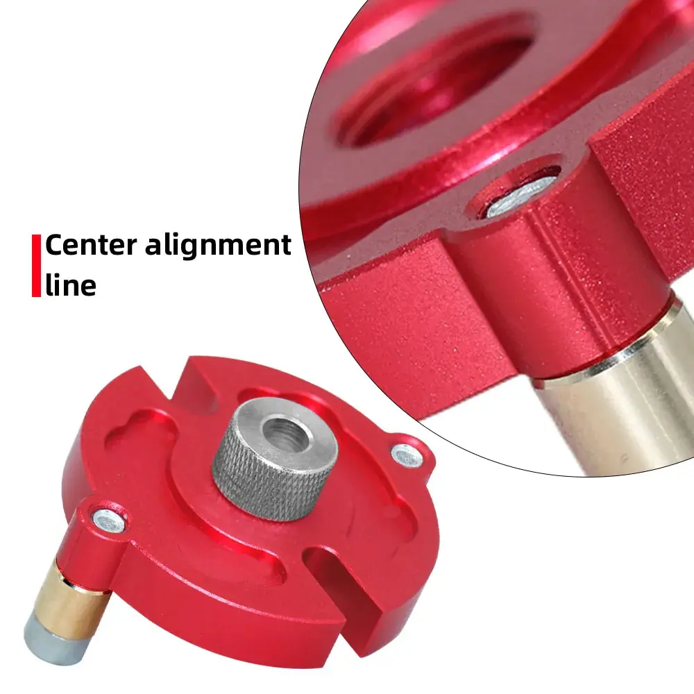 Woodworking Self-Centering Dowel Jig Kit W/ 3-10mm Steel Bushing - Aluminum Vertical Hole Jig Wood Splicing Drill Guide Locator - 图片 9