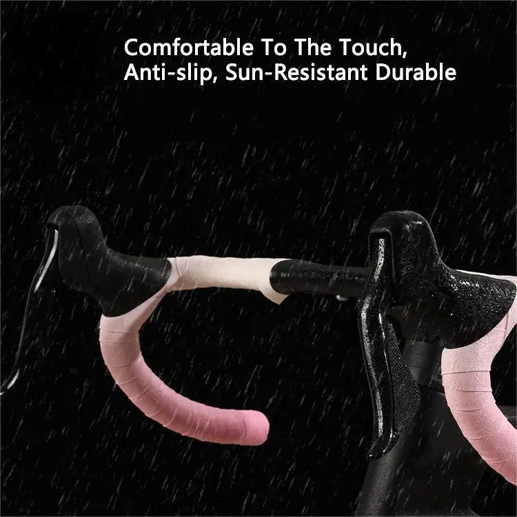 Road Bike Handlebar Tape Double-Pinyin Cloud Pattern Gradient Color Handlebar Comfortable Shock Absorption Breathable Tape - 图片 4