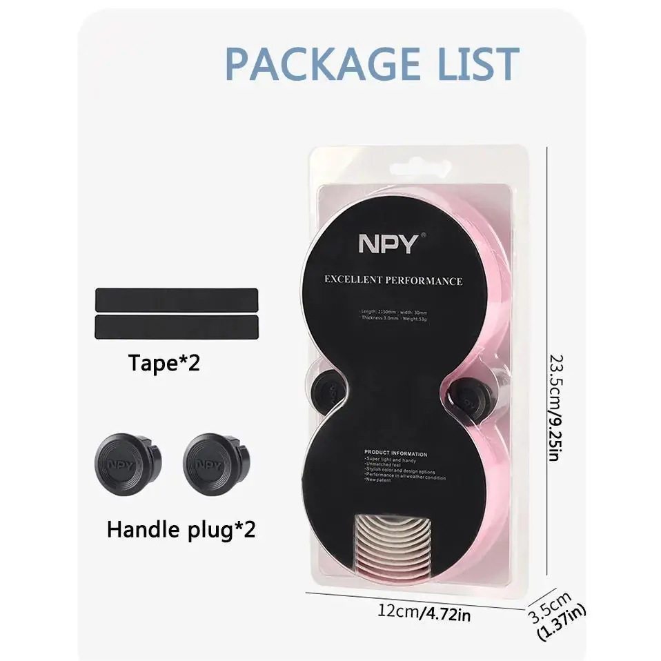 Road Bike Handlebar Tape Double-Pinyin Cloud Pattern Gradient Color Handlebar Comfortable Shock Absorption Breathable Tape - 图片 7