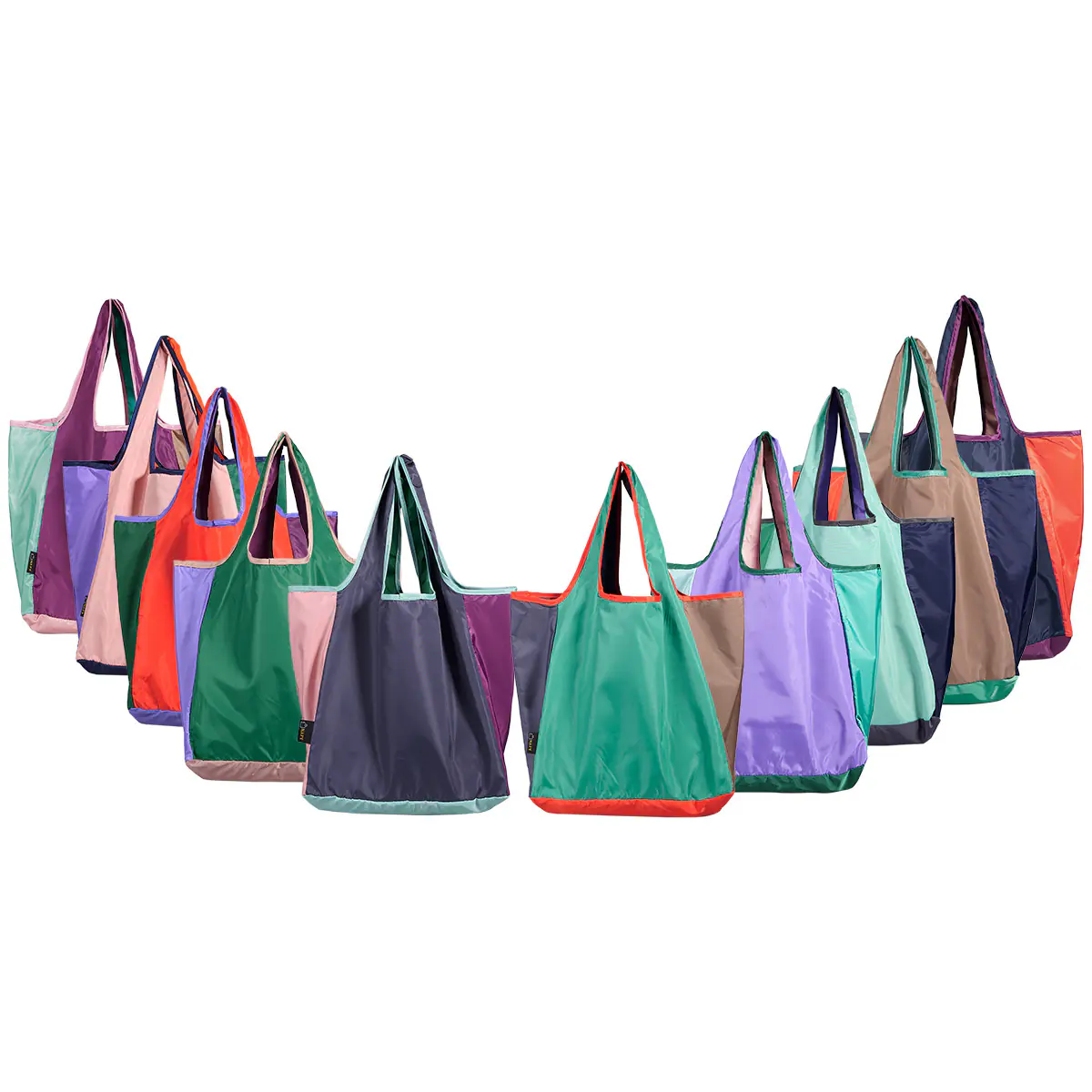 Dopamine Foldable Tote Bag  Waterproof Polyester Shopping Bag  Large Capacity Foldable Grocery Bag  Reusable Cloth Tote for Supermarket & Travel  Eco-Friendly Portable Storage Bag