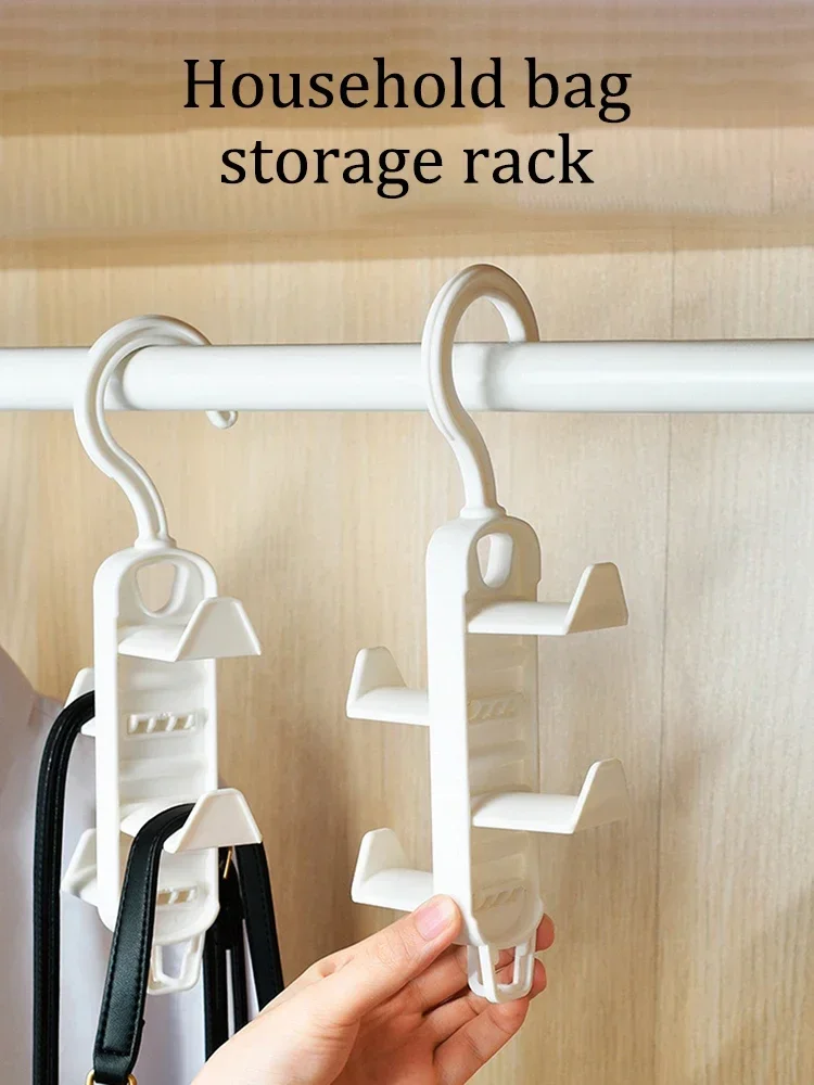 Bag Storage Tool Wardrobe Storage Multifunctional Clothes Rack Traceless Hanging Bag Rack Hat Door Non Perforated Hanging Hook