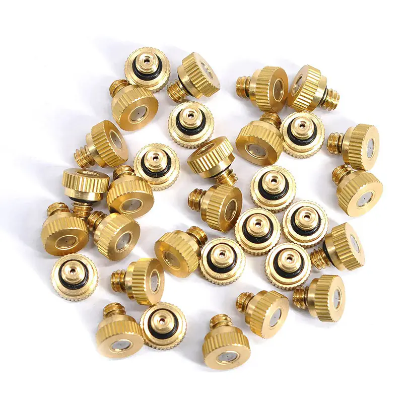 10PCS Atomizing Nozzle 3/16" Fog Spray Cooling Water System Accessories Garden Nebulizer Misting Sprayer 0.4mm