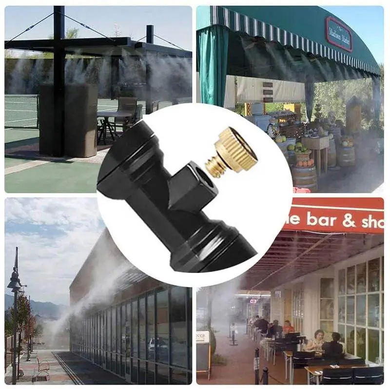 10PCS Atomizing Nozzle 3/16" Fog Spray Cooling Water System Accessories Garden Nebulizer Misting Sprayer 0.4mm - 图片 8