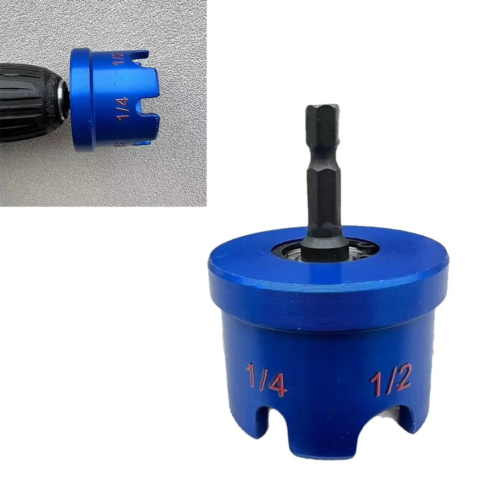 Multi Functional Metal Quick Disassembly Nut Drill Bit Socket Nut Zipper Drill Attachment Nuts With Ease On For 1/4" 3/8" 1/2"