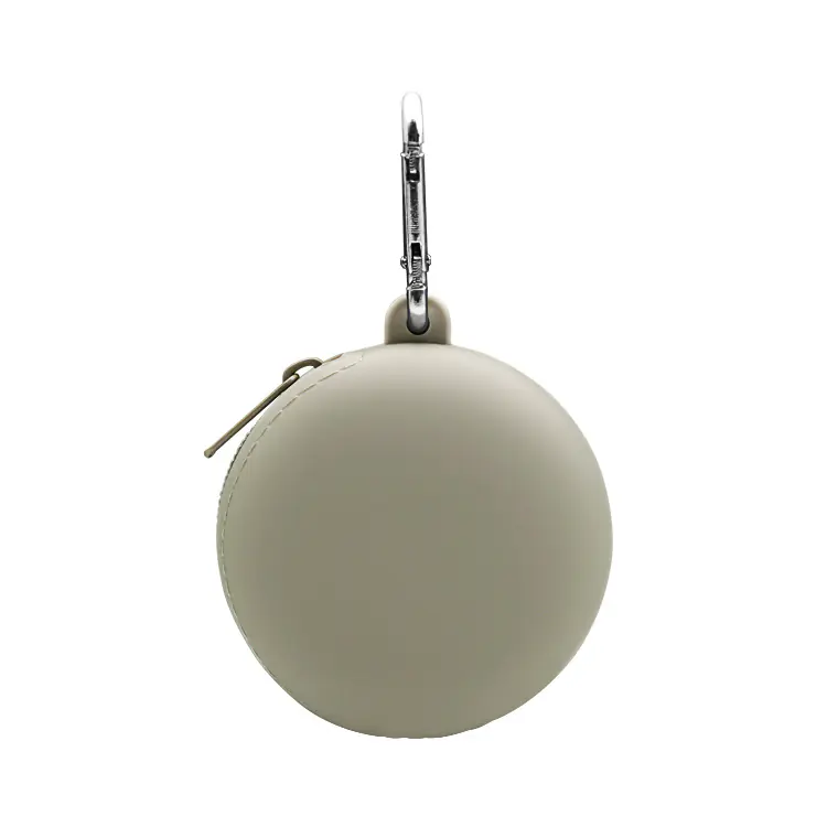 Silicone Storage Pouch Hanging Outdoor Keychain Holder for Data Cable Bluetooth Earphones Small Items Organizer Coin Purse