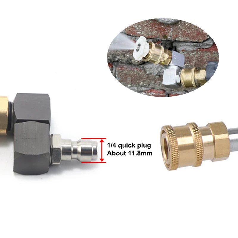 1Pcs Hose Fitting Coupler Adaptor With DN8 G1/4 Thread Universal 360º Rotatable Pneumatic Connector Air DIY Accessories - 图片 4
