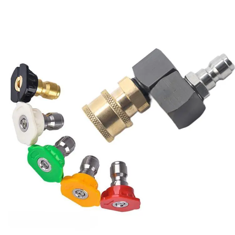 1Pcs Hose Fitting Coupler Adaptor With DN8 G1/4 Thread Universal 360º Rotatable Pneumatic Connector Air DIY Accessories - 图片 6