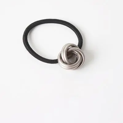 Korean Fashion Glossy Metal Curved Scrunchies Women Elastic Hair Bands Hair Clip Hairpin Hairband Hair Accessories - 图片 13