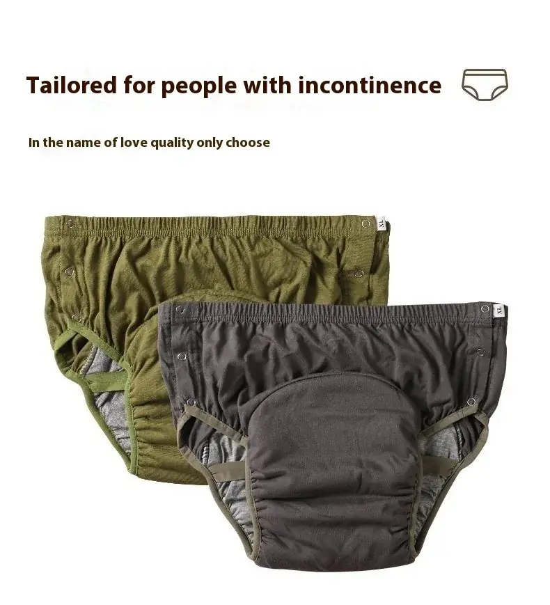 Reusable Adult Cloth Diapers for Men - Leak-Proof Washable Underwear with Insert | Heavy Absorbency for Day & Night Use