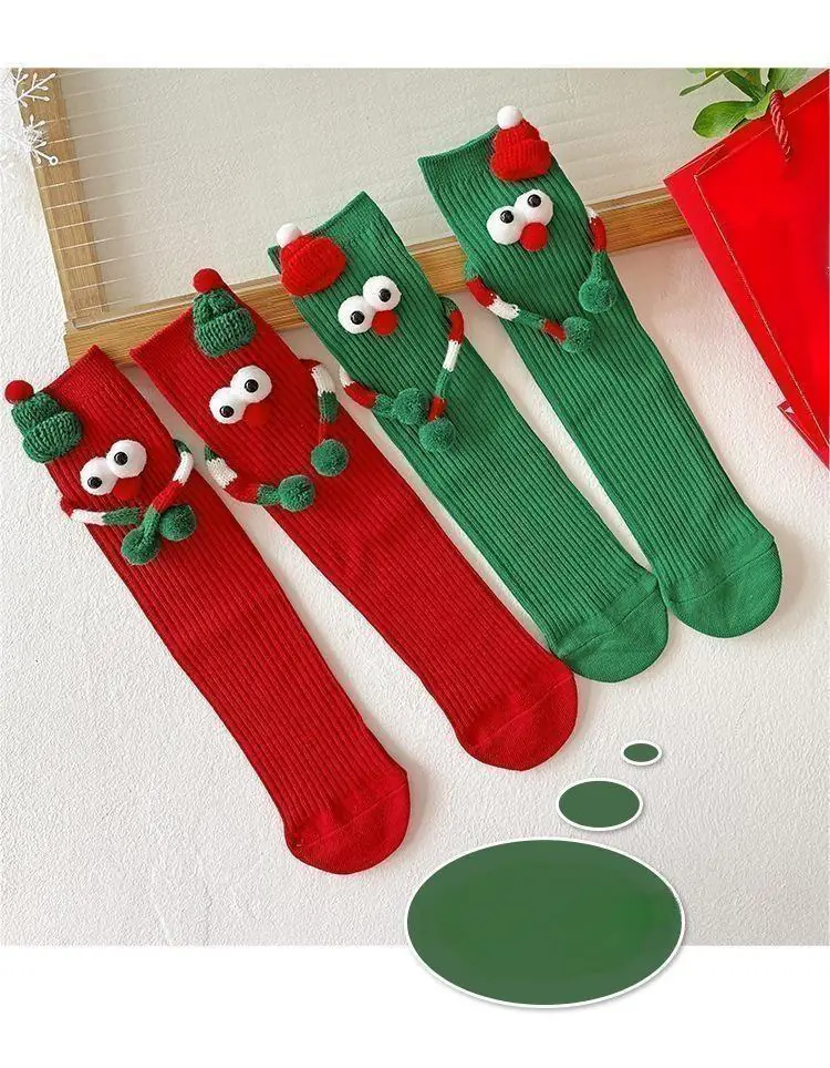 Women's Christmas Socks - Cute Crew Length Novelty Socks for Xmas, Cozy Winter & Gift Ideas