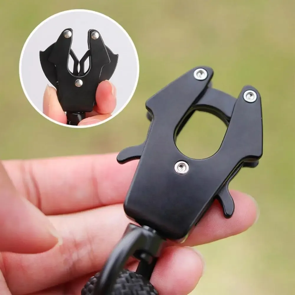 Heavy-Duty Frog Clip Buckle for Dog Leashes Zinc Alloy Quick-Release Lock for Pet Collars & Tactical Gear