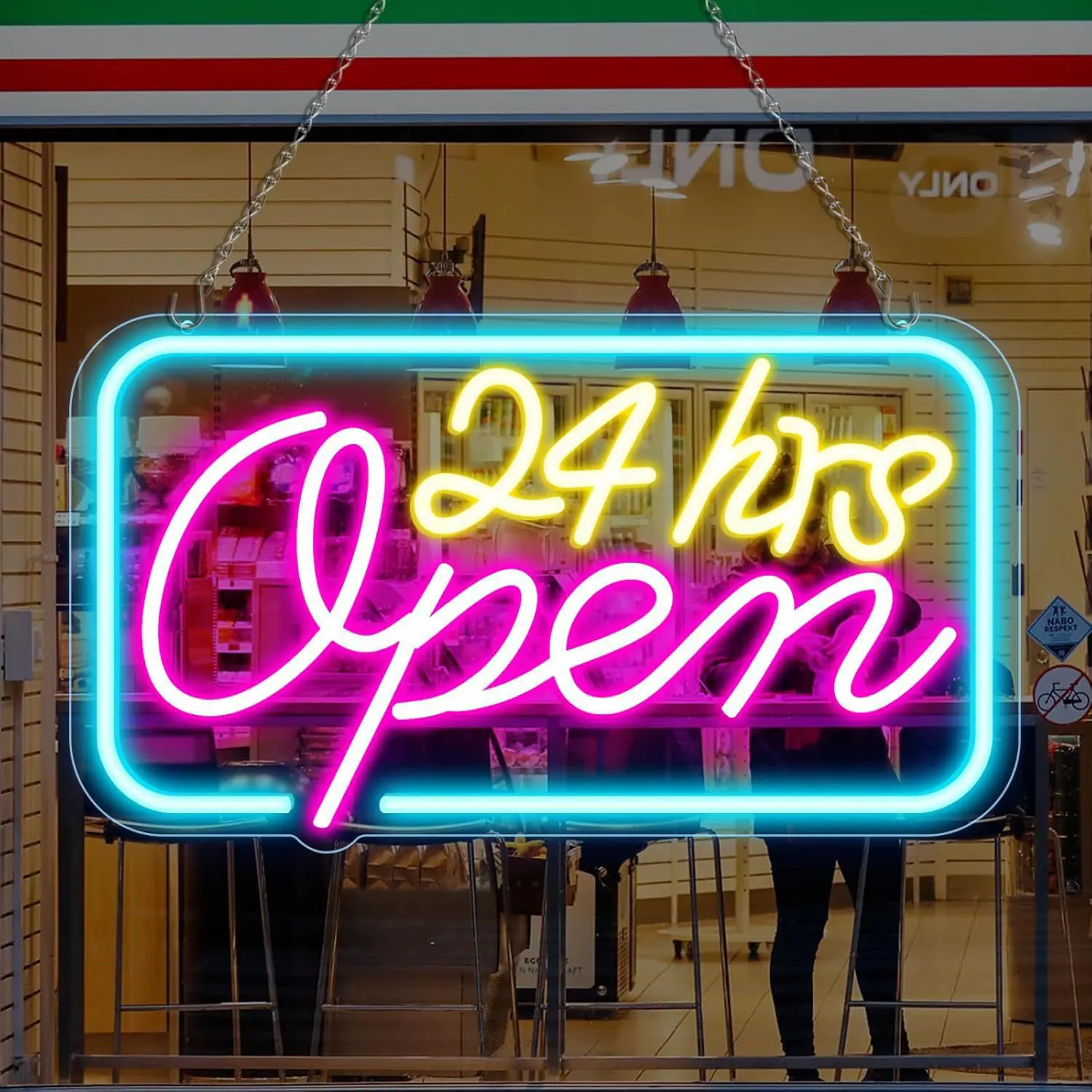 "Open" LED Neon Sign - USB Powered Business Light for Storefront, Bar, Salon & Office - 图片 16
