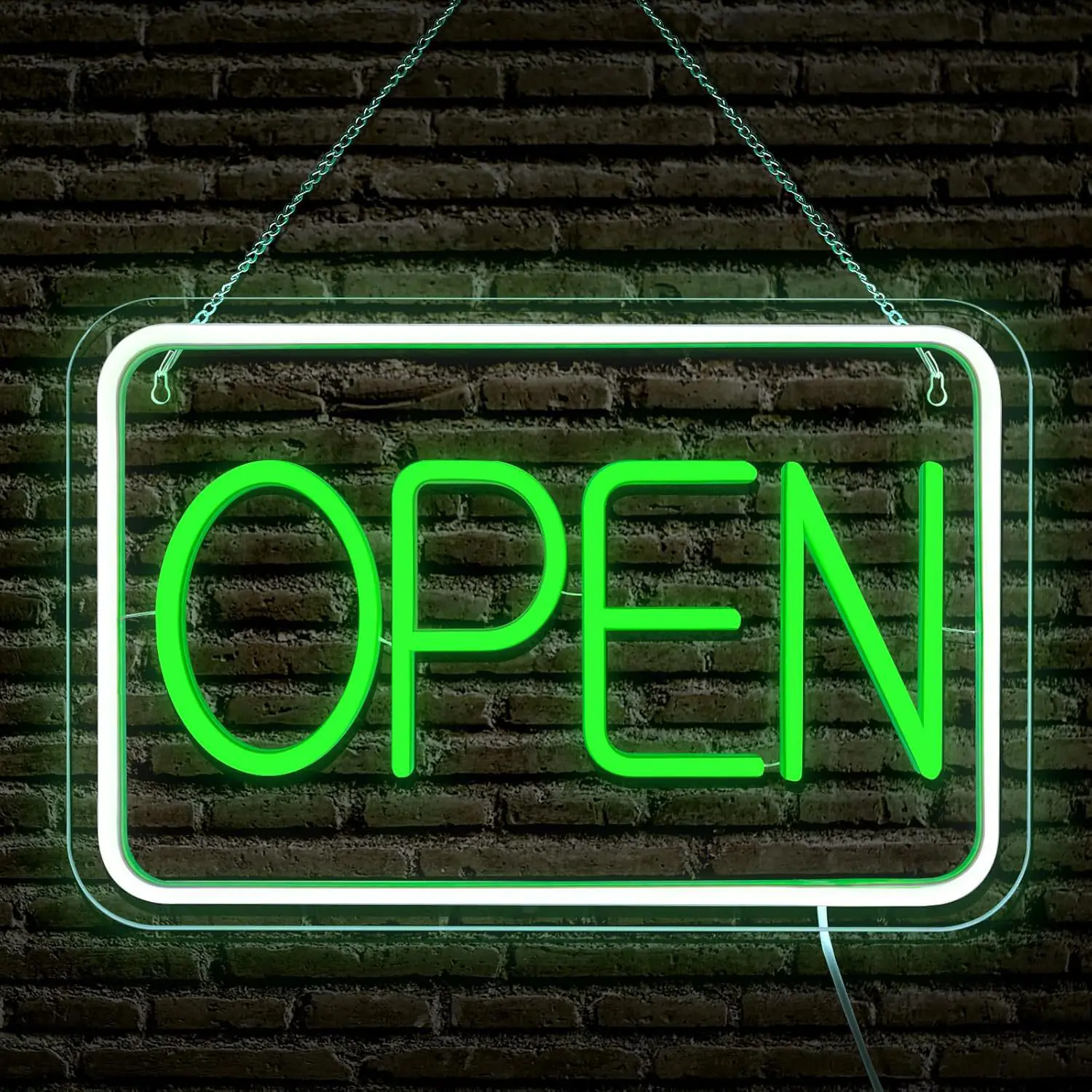 "Open" LED Neon Sign - USB Powered Business Light for Storefront, Bar, Salon & Office - 图片 8