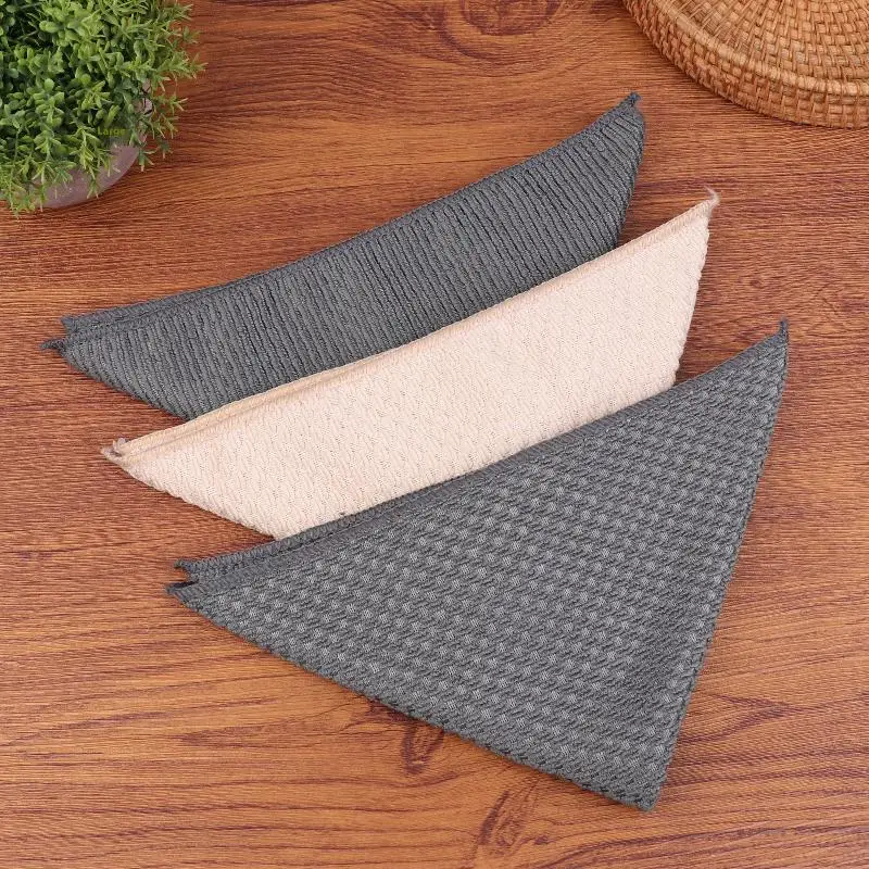 3Pcs Kitchen Bar Cleaning Cloth Towel Milk Tea Shop Coffee Machine Special Rag Water Absorbing Square Towel Household Cleaner