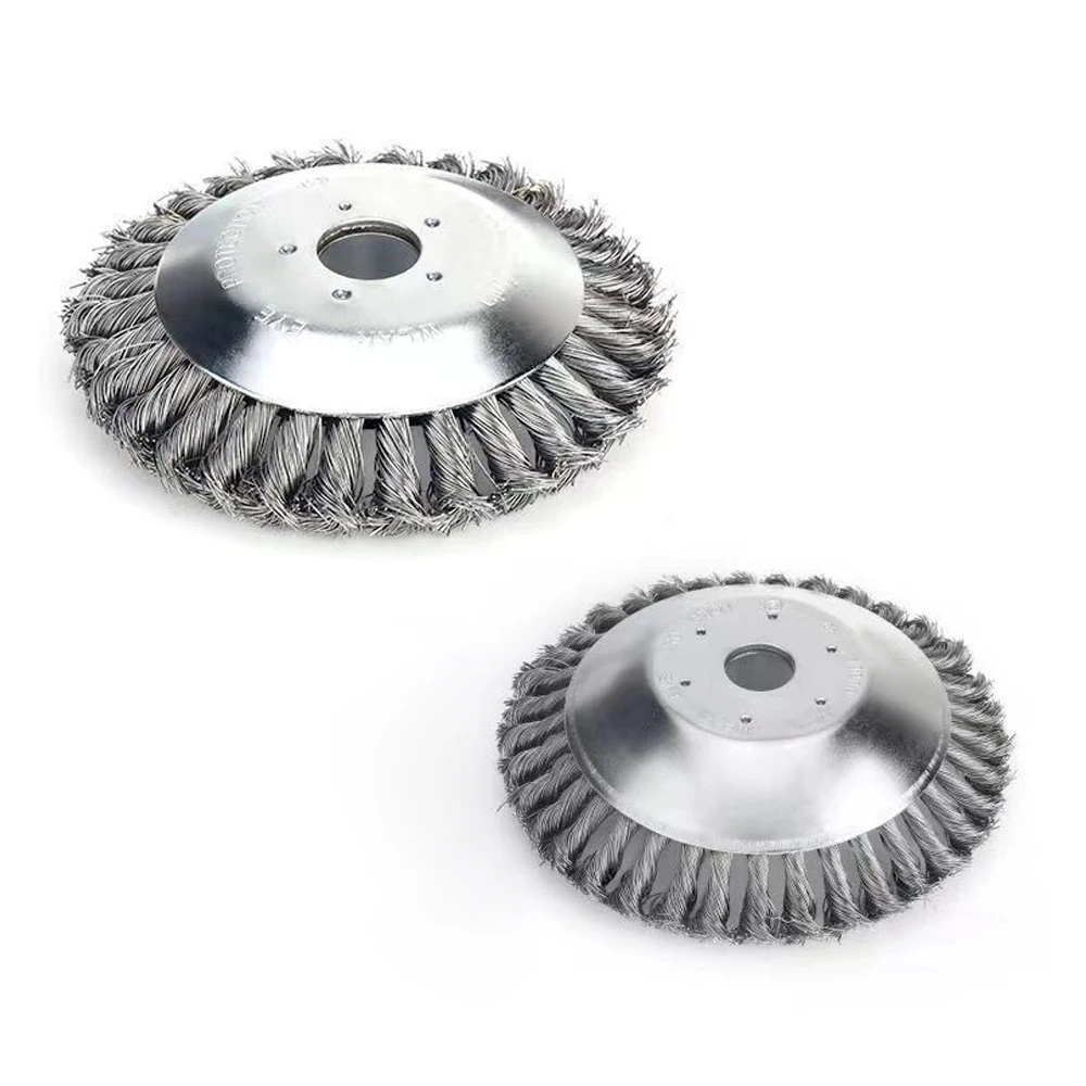 Lawn Mower Weeding Disc 6/8 Inch Wire Weeding Wheel Garden Tool Lawn Mower Accessories Twisted Wire Disc Type Wire Wheel - 图片 6