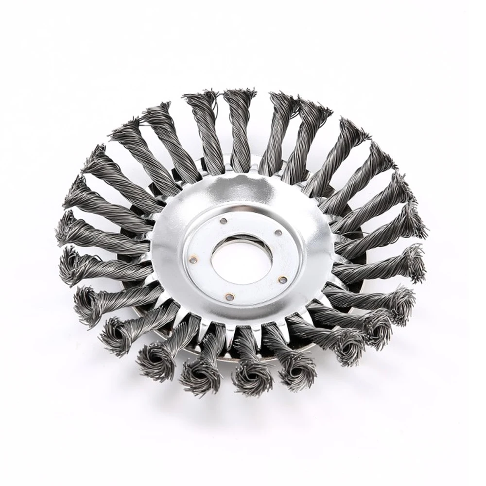 Lawn Mower Weeding Disc 6/8 Inch Wire Weeding Wheel Garden Tool Lawn Mower Accessories Twisted Wire Disc Type Wire Wheel - 图片 7