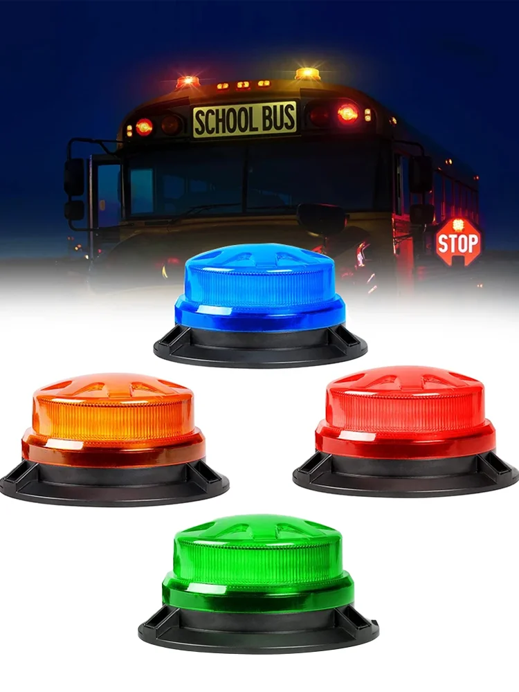 LED Car Emergency Traffic Strobe Lights Vehicles Rooftop Flashing Warning Beacon Light Safety signal lamp 12V-24V - 图片 2