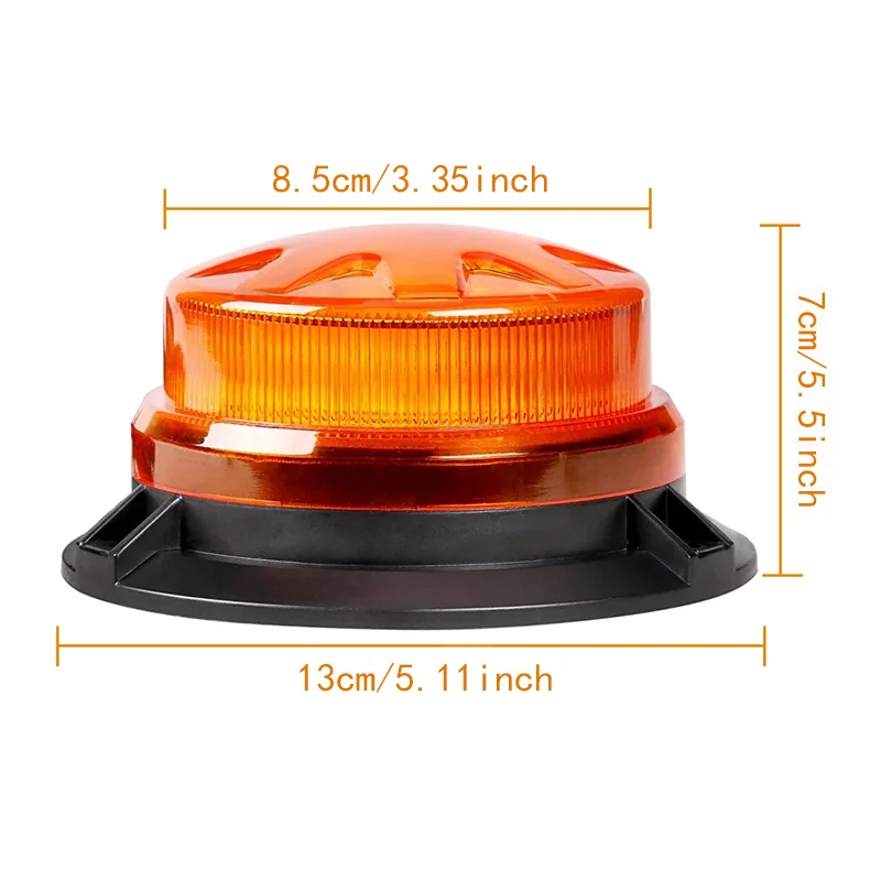 LED Car Emergency Traffic Strobe Lights Vehicles Rooftop Flashing Warning Beacon Light Safety signal lamp 12V-24V - 图片 3