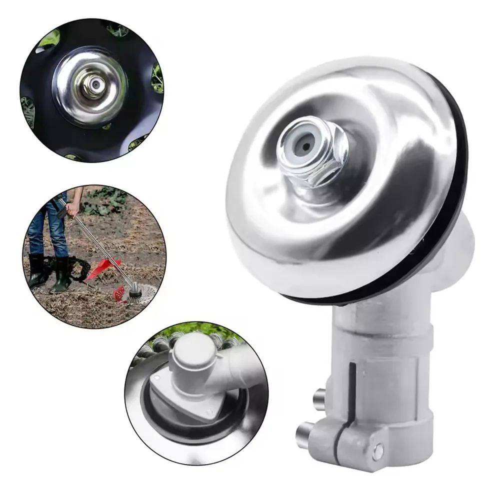 Lawn Mower Gearbox Assembly - 26mm/28mm 7/9 Tooth Gear Head Replacement for Brush Cutters & Trimmers