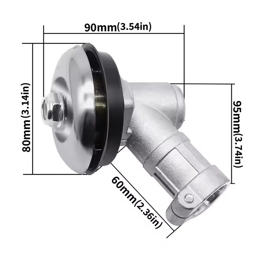 Lawn Mower Gearbox Assembly - 26mm/28mm 7/9 Tooth Gear Head Replacement for Brush Cutters & Trimmers - 图片 6