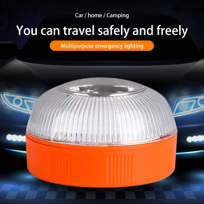 Led Car Strobe Warning Light Flashing Light Portable Emergency Light Magnetic Induction Road Accident Light Safety Accessory - 图片 5