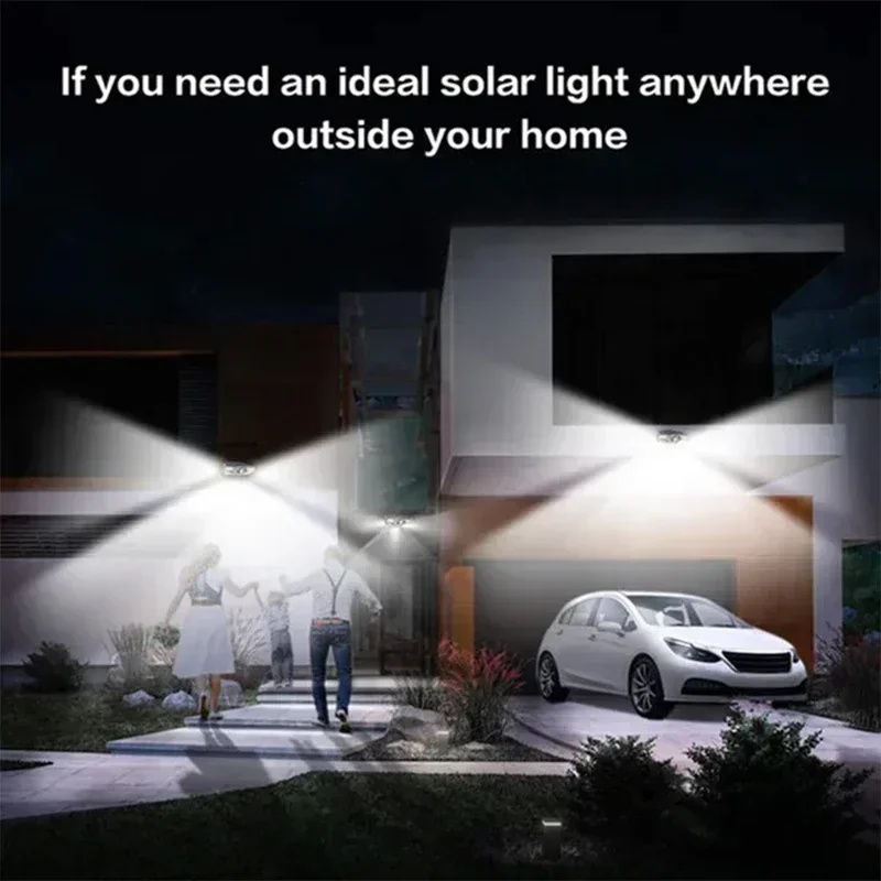 Powerful 4 LED Solar Security Lights Outdoor Decor Sensor Motion 3 Modes Street Waterproof Lamp Wall Night Work Light for Garden - 图片 11