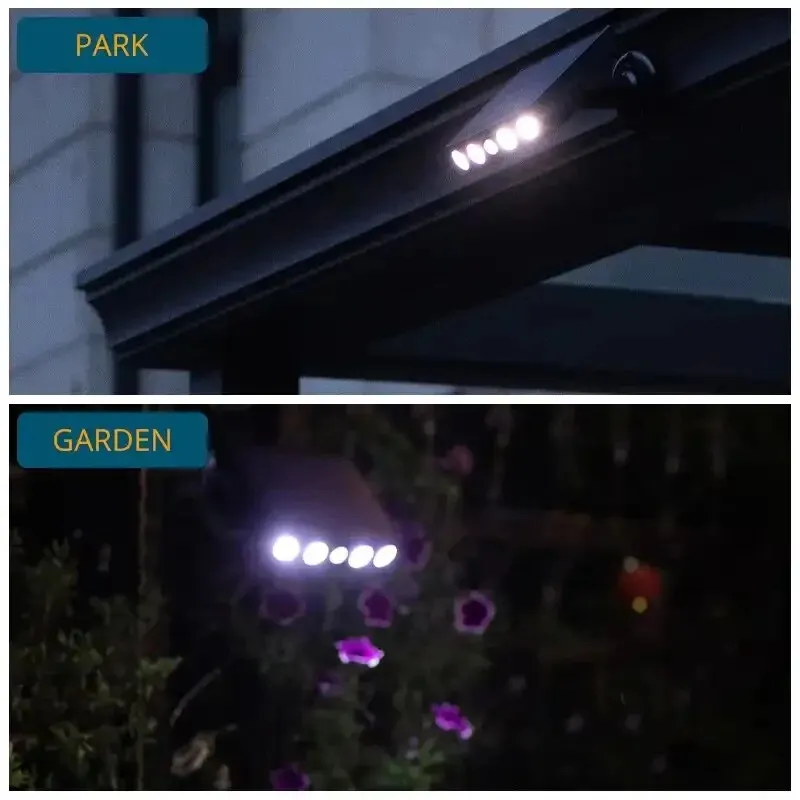 Powerful 4 LED Solar Security Lights Outdoor Decor Sensor Motion 3 Modes Street Waterproof Lamp Wall Night Work Light for Garden - 图片 5