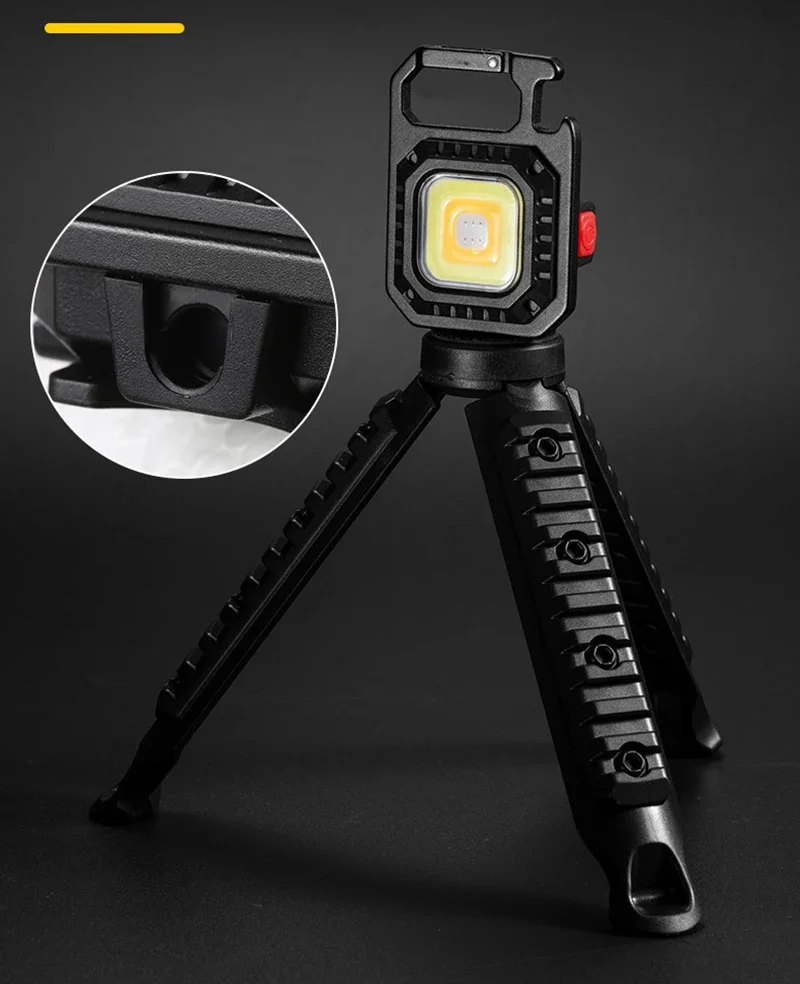 Mini LED Flashlight Magnetic COB Outdoor Camping Pocket Work Light 800 Lumens USB Rechargeable 7 Modes Spotlights - 图片 8