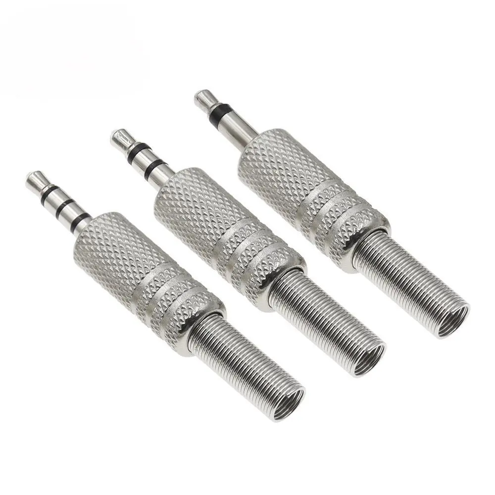 2Pole 3Pole 4Pole Metal 3.5mm Male jack Plug Mono Stereo Audio Solder Cable Connector 3.5 earphone Headphone Repair Adapter J17