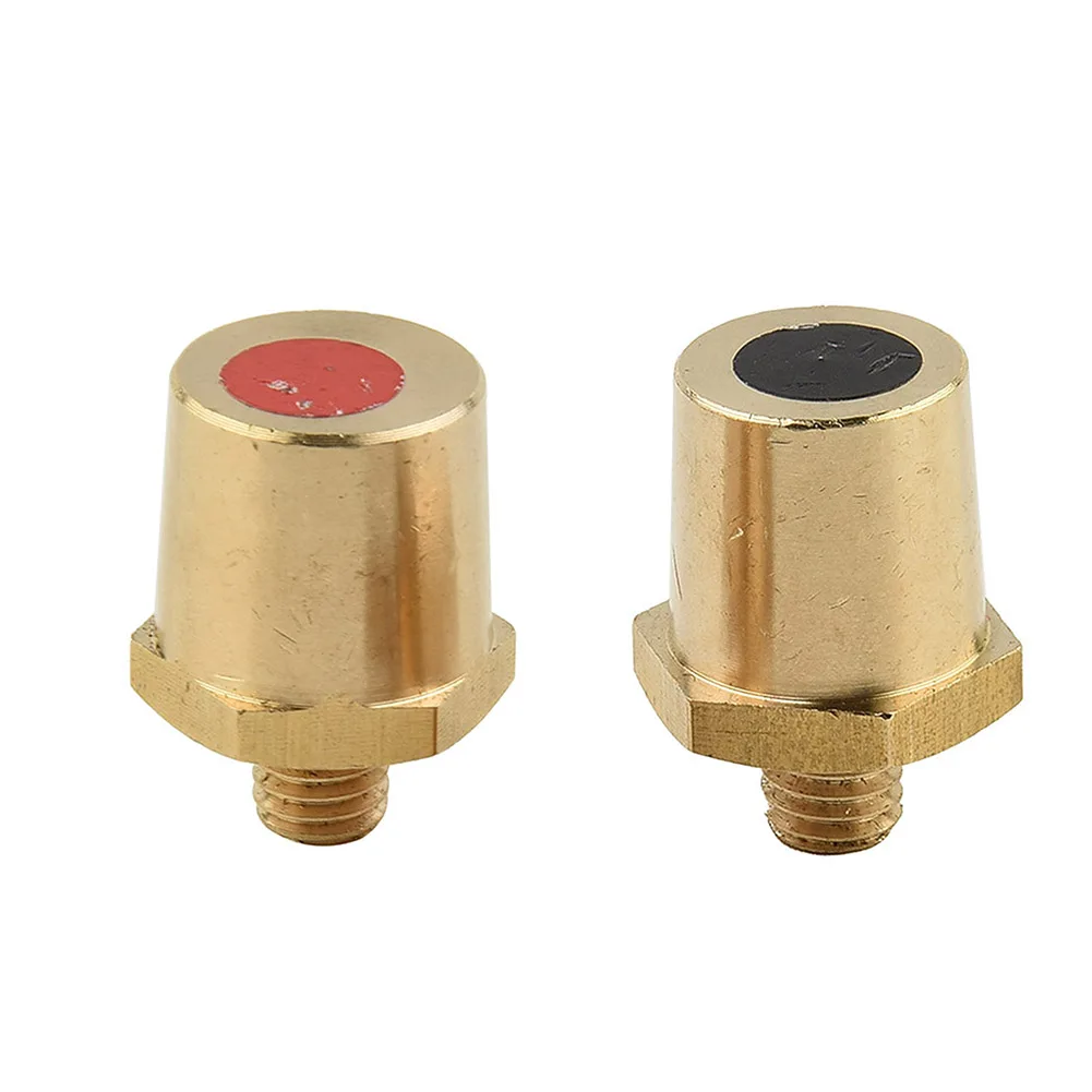 2Pcs Car Battery Terminal Connector Clamp M8 Brass Stud Wire Binding Post Thread Screw Power Supply Connector Terminal - 图片 3