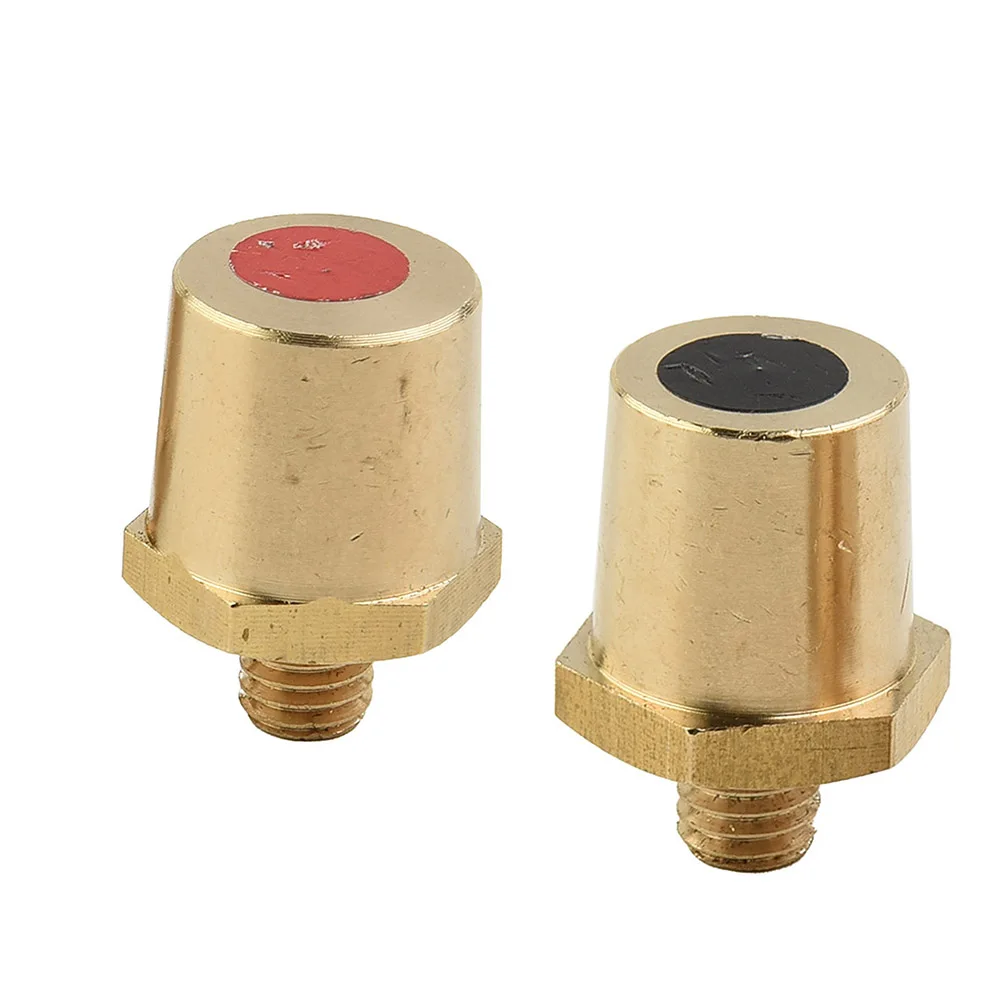 2Pcs Car Battery Terminal Connector Clamp M8 Brass Stud Wire Binding Post Thread Screw Power Supply Connector Terminal - 图片 4