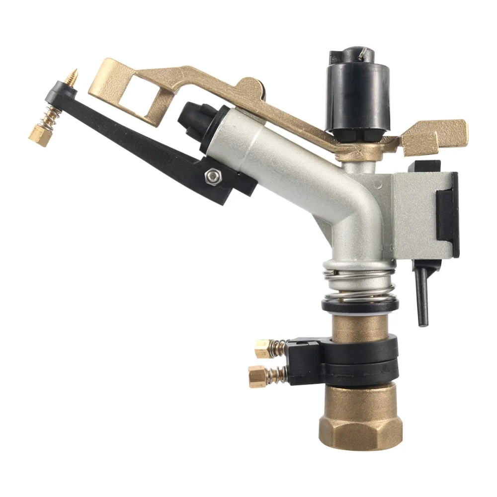 G1" Female Thread Rocker Impact Sprinkler Gun Big Spray Covering Range Garden Agriculture Farm Lawn Irrigation Watering Rain Gun