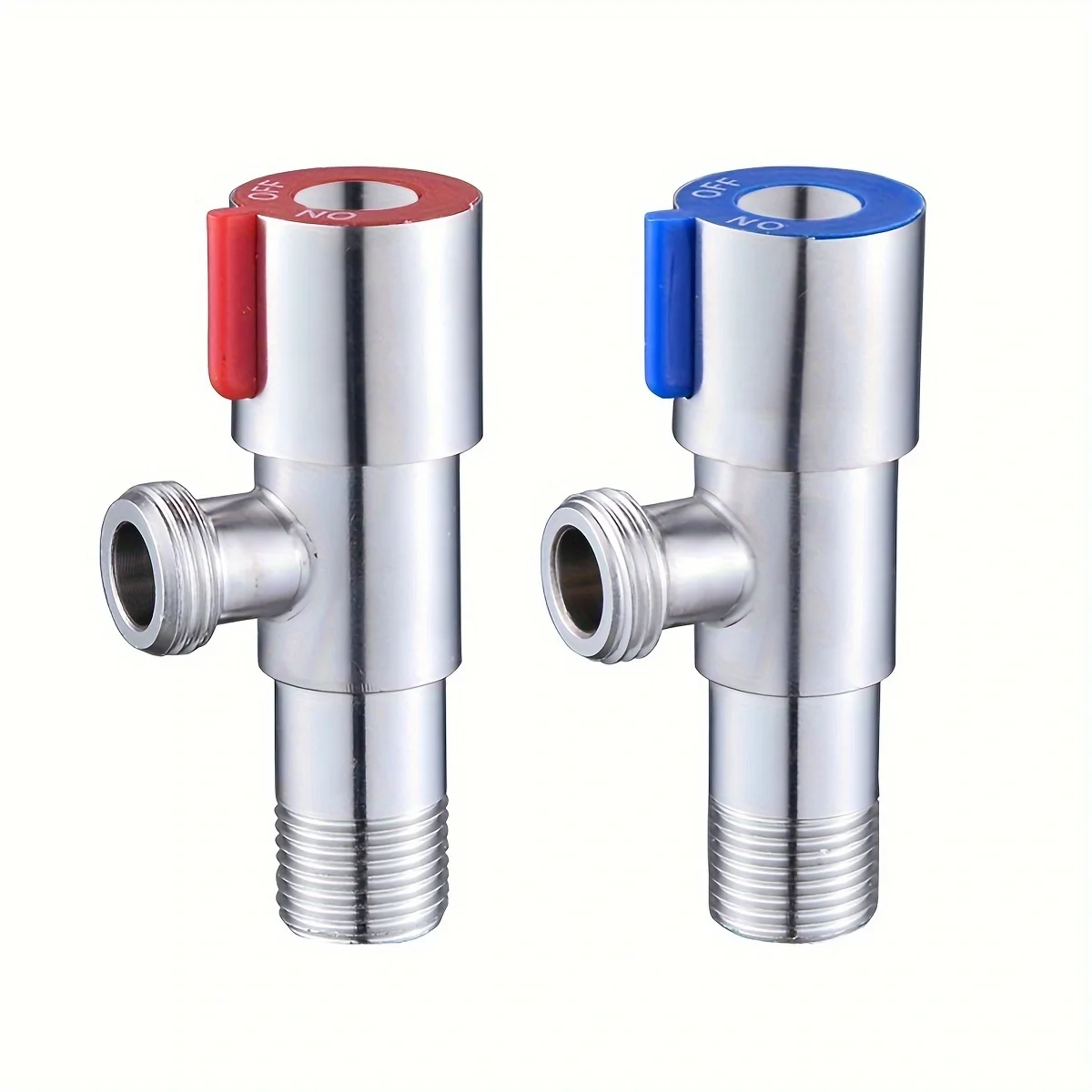 1pc Stainless Steel Hot And Cold Angle Valve, Large Flow Drain Toilet Water Stop Valve Triangle Valve Switch